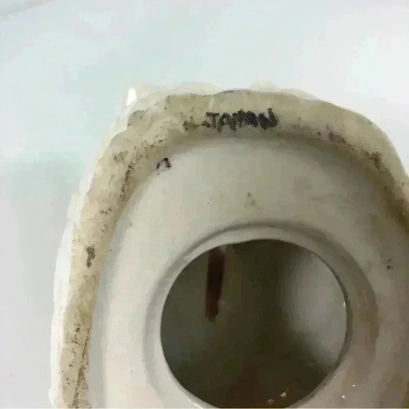 Vintage 1950s made in Japan ceramic lustre  ware pixie wishing well coin bank - Picture 4 of 10